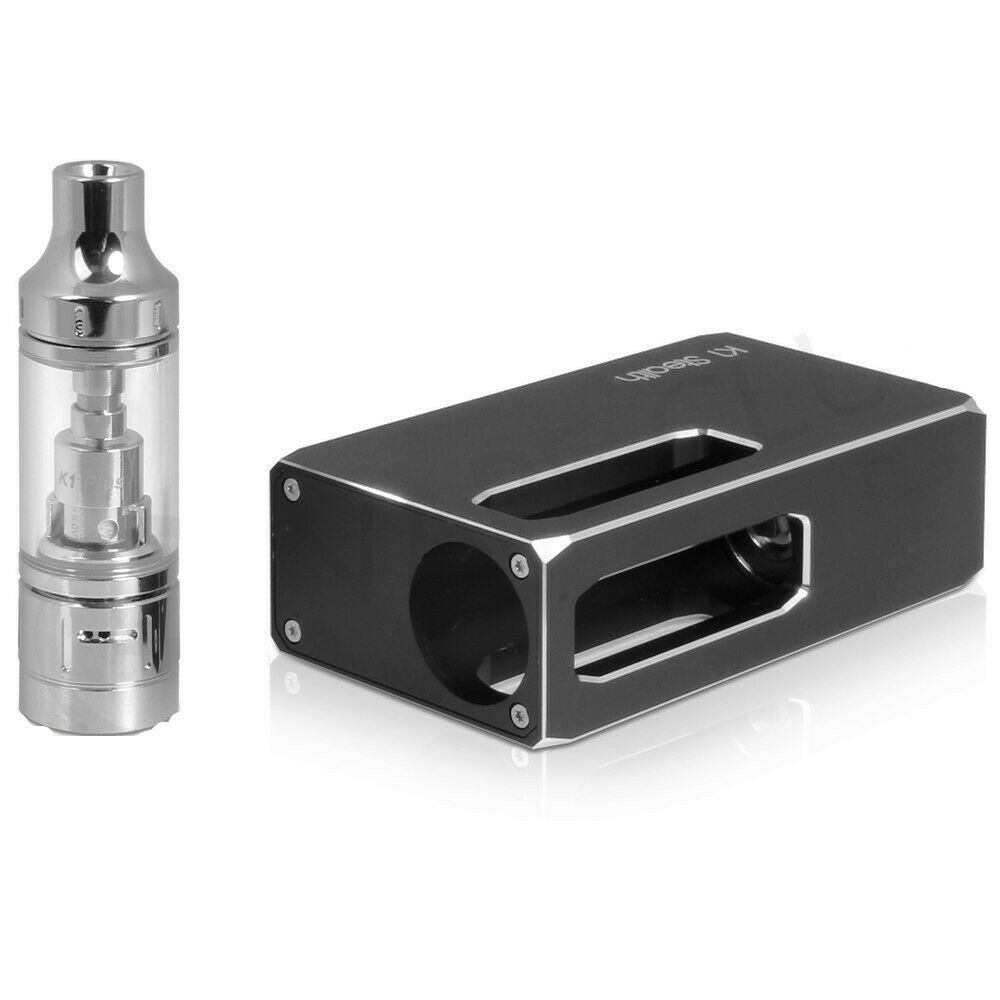 Aspire K1 Stealth vape e-cigarette starter kit with 1000mAh battery and Aspire K1 Plus refillable tank for long-lasting vaping.