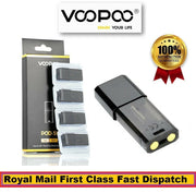 VooPoo S1 replacement pods, original pack of 4 refillable cartridges for Drag Nano S1 pod vape kit.