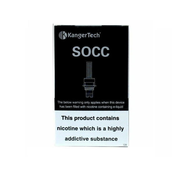 Genuine Kanger SOCC Replacement Coils – 1.8Ω coils, pack of 5 designed for Kanger vape tanks.