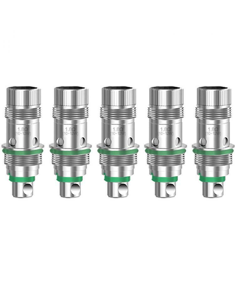 Aspire Nautilus AIO coils, pack of 5 genuine 1.8Ω atomizer replacement heads, designed for the Aspire Nautilus AIO kit, delivering excellent flavor, smooth vapor, and reliable mouth‑to‑lung vaping performance.