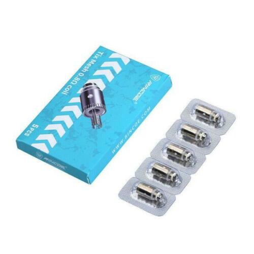 Genuine Rincoe Tix mesh replacement coils, 0.8 ohm atomizer heads for Rincoe Tix pod system