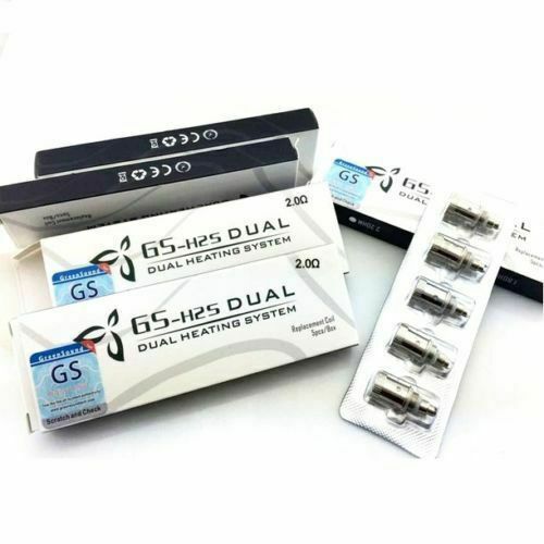 GreenSound GS-H2S replacement coils available in 1.8ohm, 2.0ohm, and 2.2ohm resistances for smooth vaping performance.