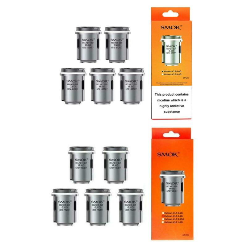 SMOK Helmet CLP dual core replacement coils available in 0.6ohm or 0.4ohm resistances for smooth vapor and rich flavor.