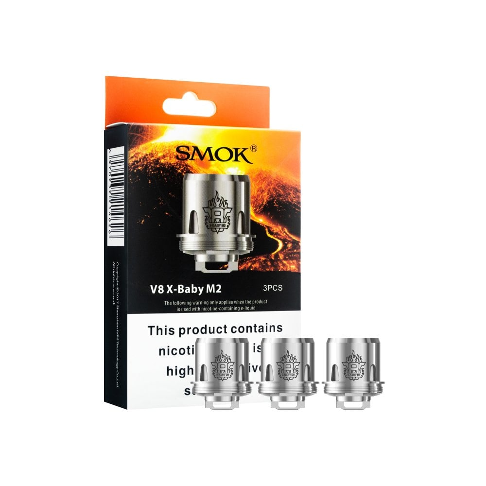 SMOK TFV8 X-Baby Coils - Pack of 3x Coils.
