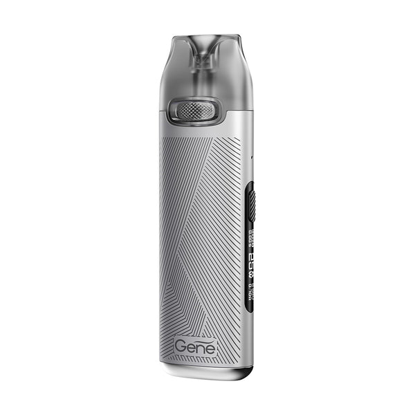 Voopoo V.Thru Pro pod vape kit in Silver with 900mAh built-in battery and 2ml e-liquid capacity for compact and efficient vaping.