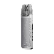 Voopoo V.Thru Pro pod vape kit in Silver with 900mAh built-in battery and 2ml e-liquid capacity for compact and efficient vaping.