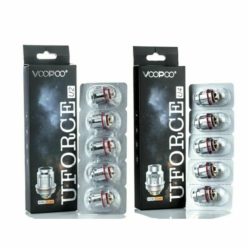 Genuine VOOPOO UFORCE Coils U2 U4 D4 U6 U8 N2 P2 N3 U Force Pack Of 5x Coils.