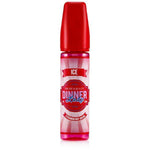 Load image into Gallery viewer, Dinner Lady Strawberry Bikini 50ml e-liquid, available in 0mg or 3mg nicotine, delivering a sweet bubblegum flavor.
