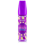 Load image into Gallery viewer, Dinner Lady Blackberry Crumble 50ml e-liquid, available in 0mg or 3mg nicotine, delivering a sweet bubblegum flavor.

