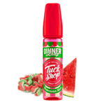 Load image into Gallery viewer, Dinner Lady Watermelon Slices 50ml e-liquid, available in 0mg or 3mg nicotine, delivering a sweet bubblegum flavor.
