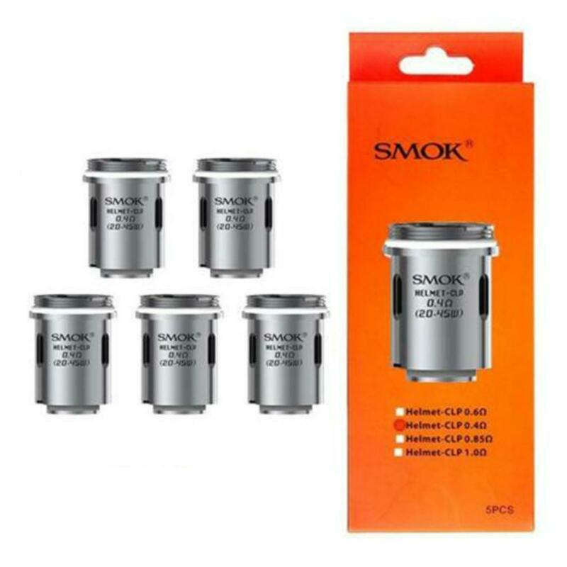 SMOK Helmet CLP dual core replacement coils available in 0.6ohm or 0.4ohm resistances for smooth vapor and rich flavor.