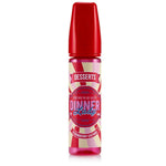 Load image into Gallery viewer, Dinner Lady Strawberry Custard 50ml e-liquid, available in 0mg or 3mg nicotine, delivering a sweet bubblegum flavor.
