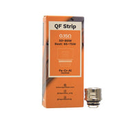 Pack of three Vaporesso SKRR tank replacement coils, available in QF Meshed 0.2Ω or QF Strip variants for smooth flavor and cloud production.
