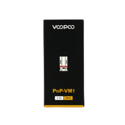 Genuine VooPoo VINCI PnP VM1 0.3 ohm mesh vape coils for 60–80W direct-to-lung vaping, pack of 5 replacement coils