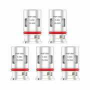 Genuine VooPoo VINCI PnP VM3 0.45 ohm mesh vape coils for 60–80W direct-to-lung vaping, pack of 5 replacement coils