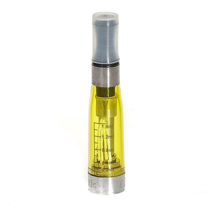 EGO CE4 clearomiser in Yellow, part of a mixed colours range, designed for e-cigarettes with refillable tank system